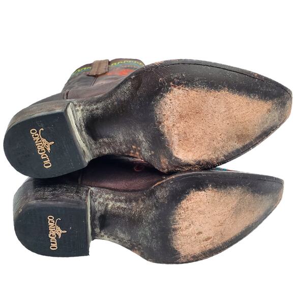 Old Gringo Zarape Embroidered Western Cowgirl Boots‎ Leather Studded - Picture 8 of 12